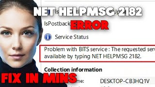 How To Fix NET HELPMSG 2182 Problem with BITS Service error on windows (GUARANTEE SOLUTİON)