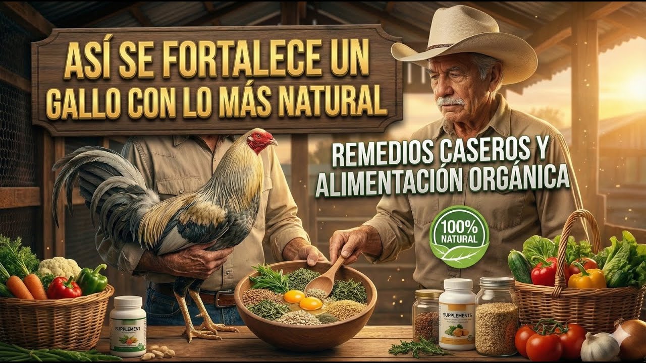 Asi  se fortalece un Gallo con lo Mas Natural