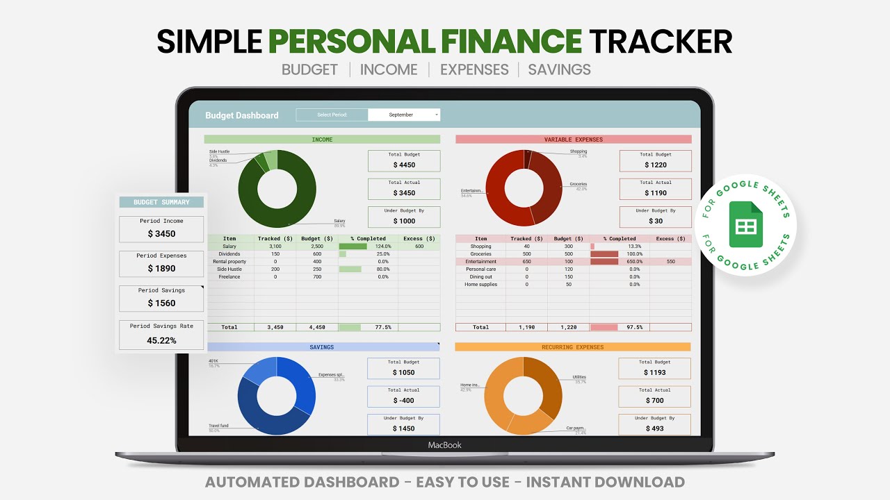 Simple Budget Planner Tutorial - YouTube