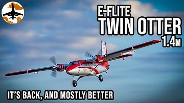 Aerobatic, STOL Capable, Tons of Fun - NEW E-flite Twin Otter 1.4m Review