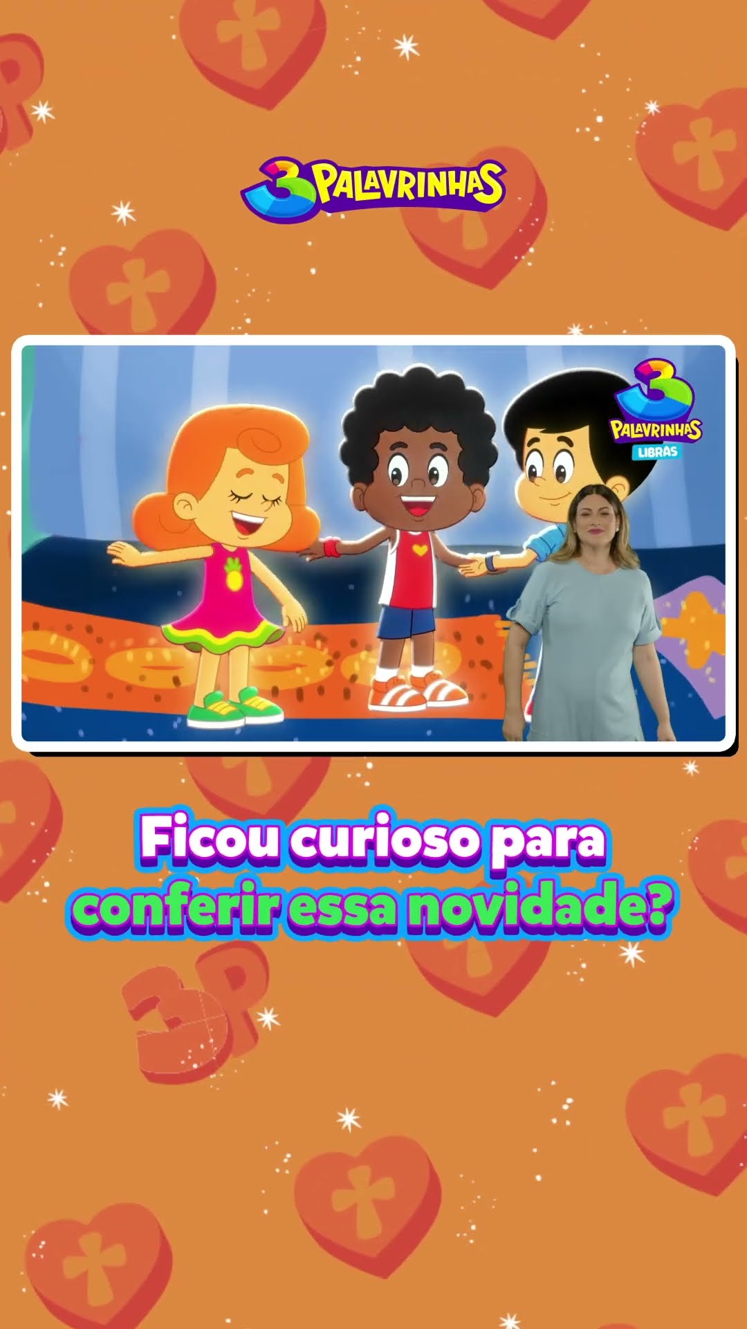 Primeiro lançamento do ano! Obaaa! ? Já tem novidade no nosso canal do YouTube! #3palavrinhas