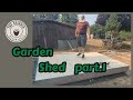 Building a 8'x12' GARDEN SHED Part 1 ( Building the Floor)