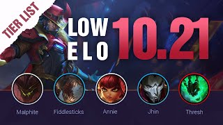 LoL Tier List - Best Champions in Solo Queue - Patch 12.21