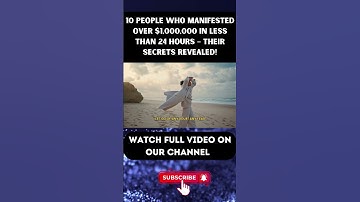 10 People Who Manifested Over $1,000,000 in Less Than 24 Hours – Their Exact Strategies Part 18