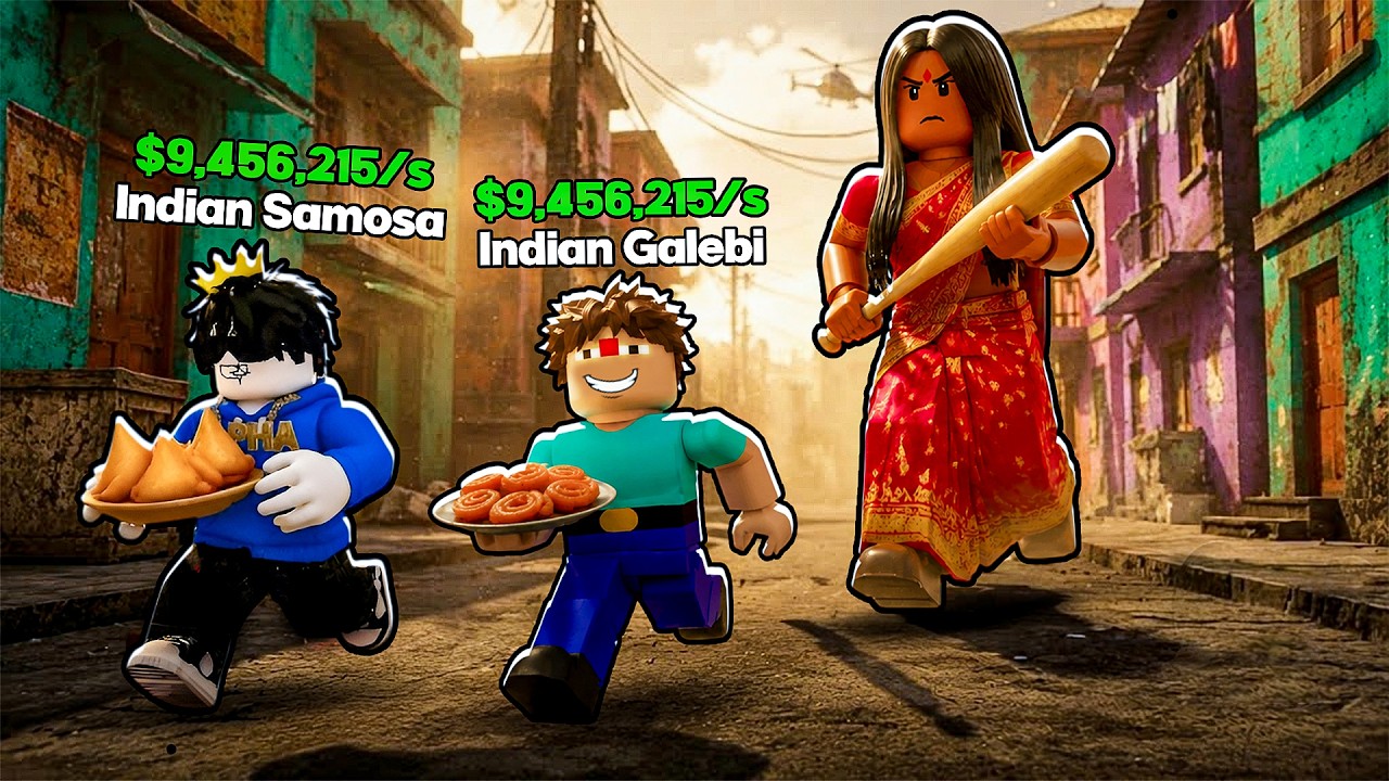 We Became a Thief To Steal Indian Foods In Roblox!!!