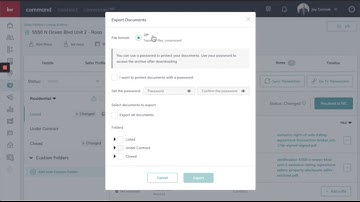 KW CommandMC: Export Documents