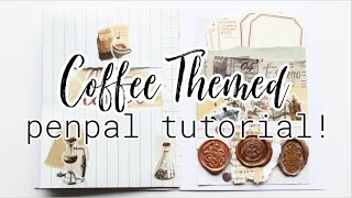 Penpal With Me: COFFEE THEMED ☕ Snail Mail Flipbook! (Upcycled Junk Mail)