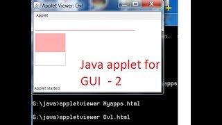 java awt-swing applet program to create filled object