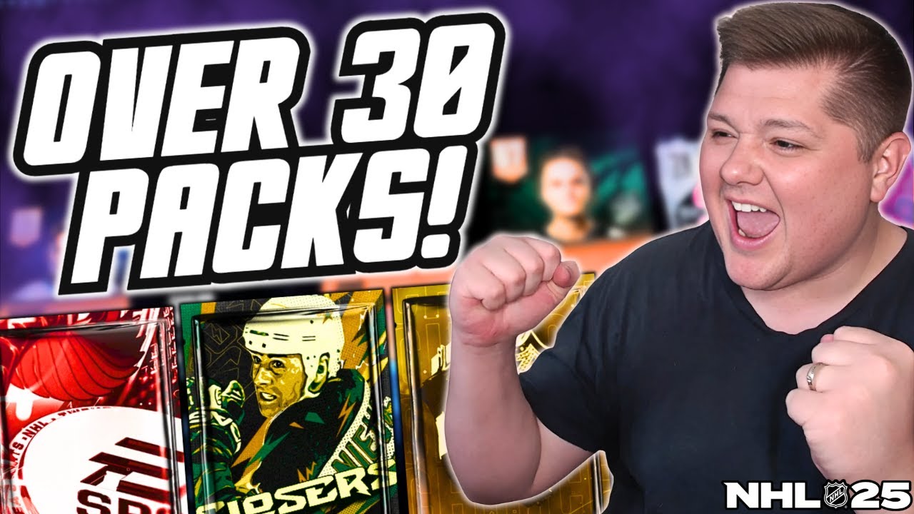 HUGE PULL AND OPENING OVER 30 HUT PACKS | NHL 25