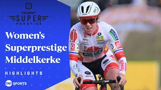 Download Lagu HUGE VICTORY! 🙌 | Women's Elite Superprestige Middelkerke Highlights | TNT Sports Cycling MP3