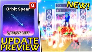 NEW Crab Rave & Orbit Spear! 🦀 - Blade Ball Update Showcase