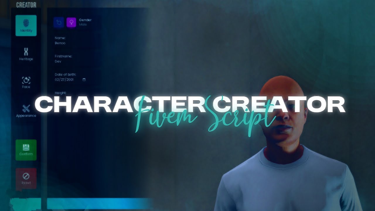 Advanced Character Creator for Fivem | ESX & QBCore - YouTube