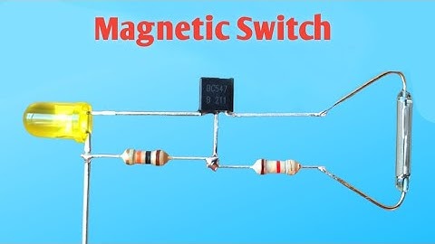 How To Make Reed Switch Easy - Magnetic on off Switch Make (Magnet Control Switch) Using BC547