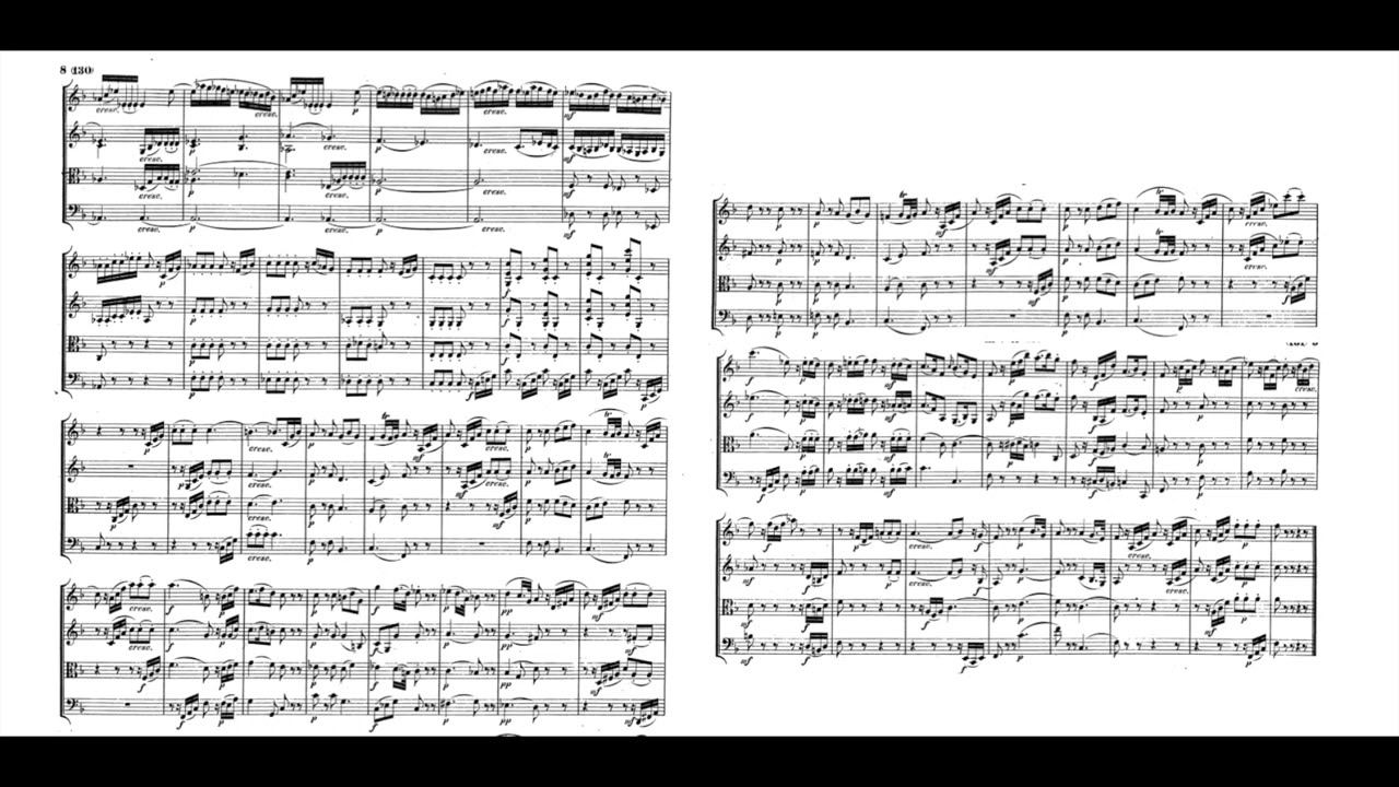 Mozart String Quartet No.15 K.421 / 417b D minor 莫札特弦樂四重奏