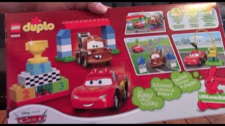 Unboxing The Lego Duplo Disney Cars Lightning Mcqueen And Tow Mater Play Set