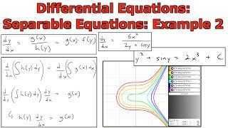 Differential Equations: Separable Equations: Example 2