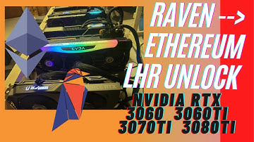 Swapping Raven rigs to Ethereum using LHR Unlock on T-Rex miner | RTX 3060 3060ti 3070ti 3080ti