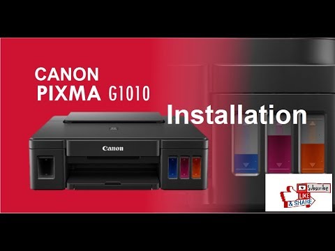 Canon Pixma G1010 Colour Printer Installation Part 1 Canon Pixma G1010 Single Function Inkjet Youtube