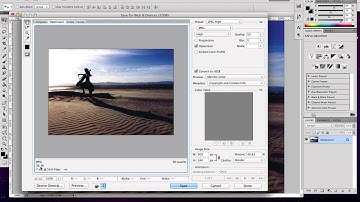 How to resize images and save for web using Photoshop