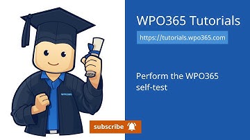 Lesson | Perform the WPO365 self-test for app-only scenarios