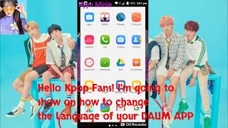 How to Change the Language of your DAUM CAFE app? *Full Tutorial* 🔰