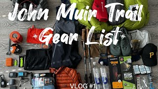 John Muir Trail Gear List