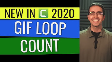 GIF Loop Count in Camtasia 2020