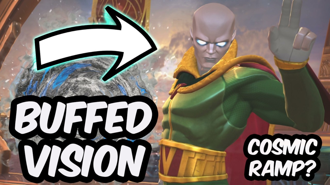 Buffed Vision Aarkus Can Hit HARD - Cosmic Ramp For Coliseum? - Marvel Contest of Champions