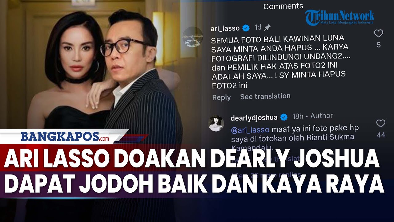 Akui Kalah Ribut, Ari Lasso Doakan Dearly Joshua Dapat Jodoh Baik dan Kaya Raya