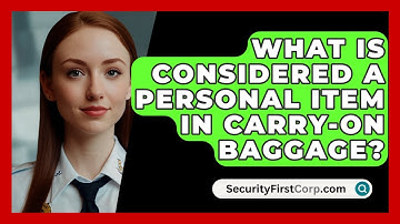What Is Considered A Personal Item In Carry-on Baggage? - SecurityFirstCorp.com