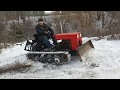 самодельный мини трактор на гусеницах заготовка дров MINI DOZER
