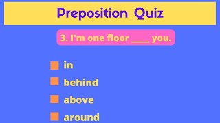 Preposition Quiz| Test your English Skills| Learn English Grammar| Quiz 1