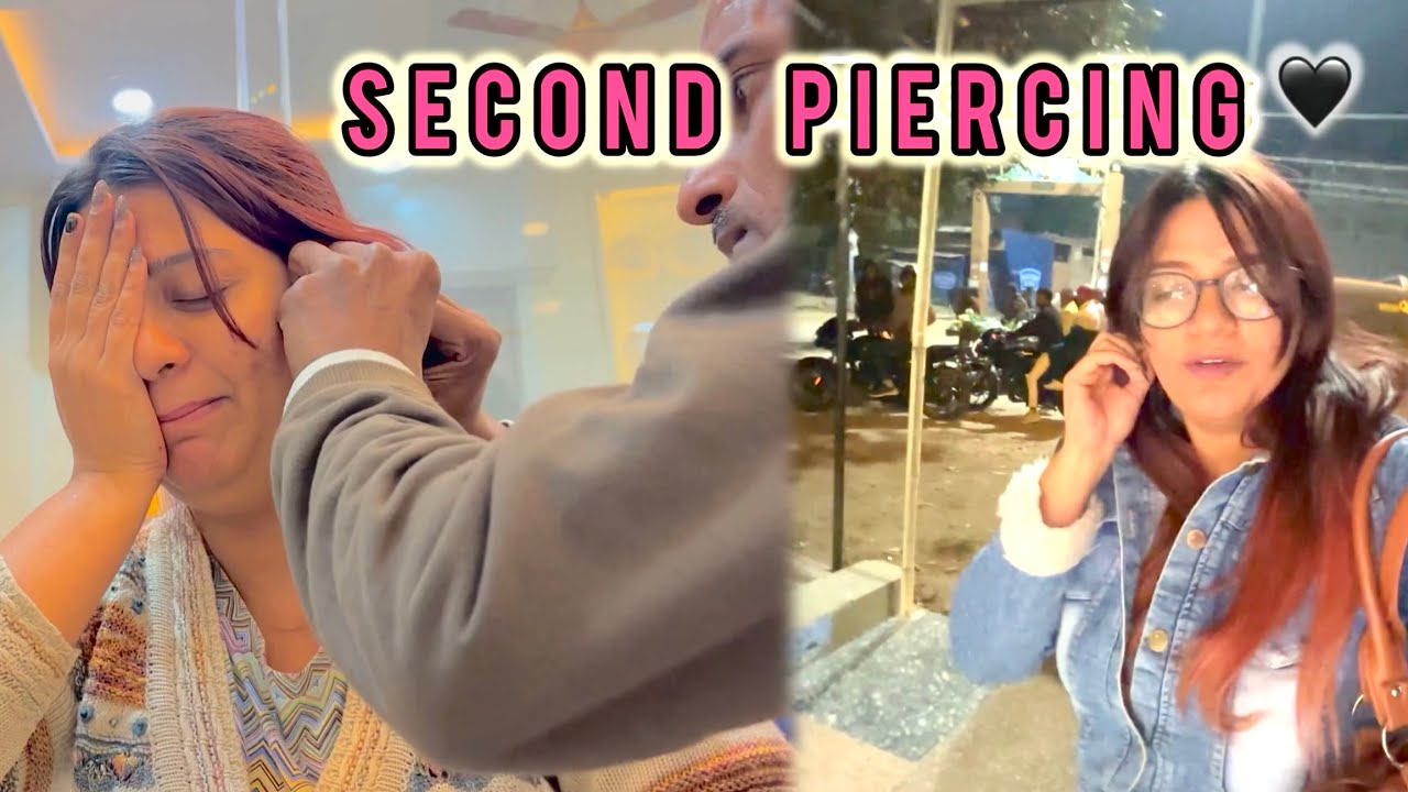 GOT MY EAR PIERCED🖤| vlog | Enavela enzii 