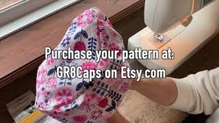 Greys Anatomy Inspired Pixie Style Surgical Scrub Cap Hat DIY Easy  Instructional  Step by Step