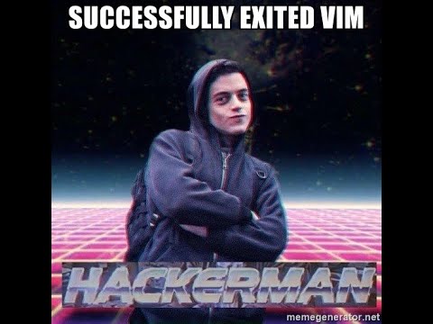 How to exit vim like a hacker