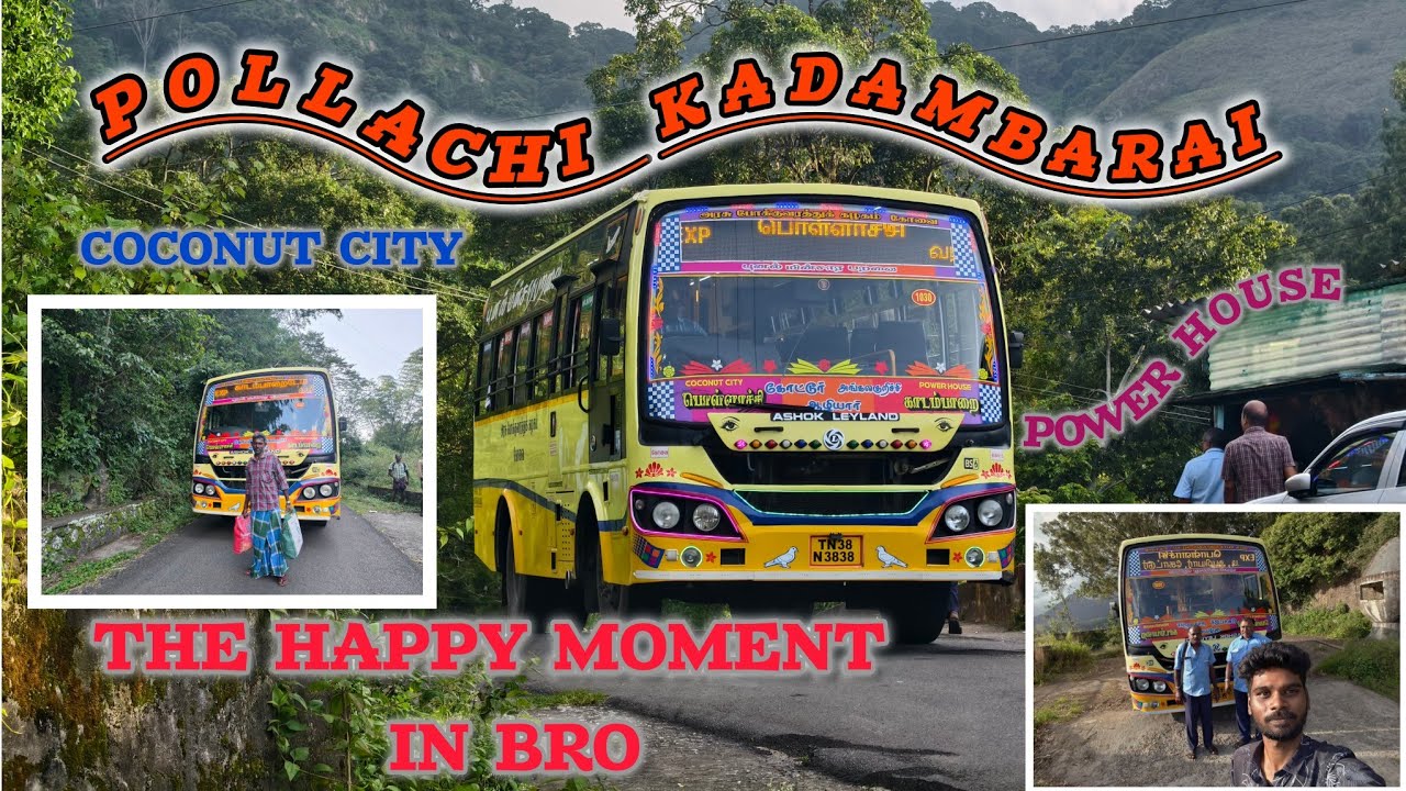 🐘COCONUT CITY POLLACHI🥥 TO POWER HOUSE 🏠 KADAMPARAI DAM BS6  BUS TRAVEL VLOG🦣