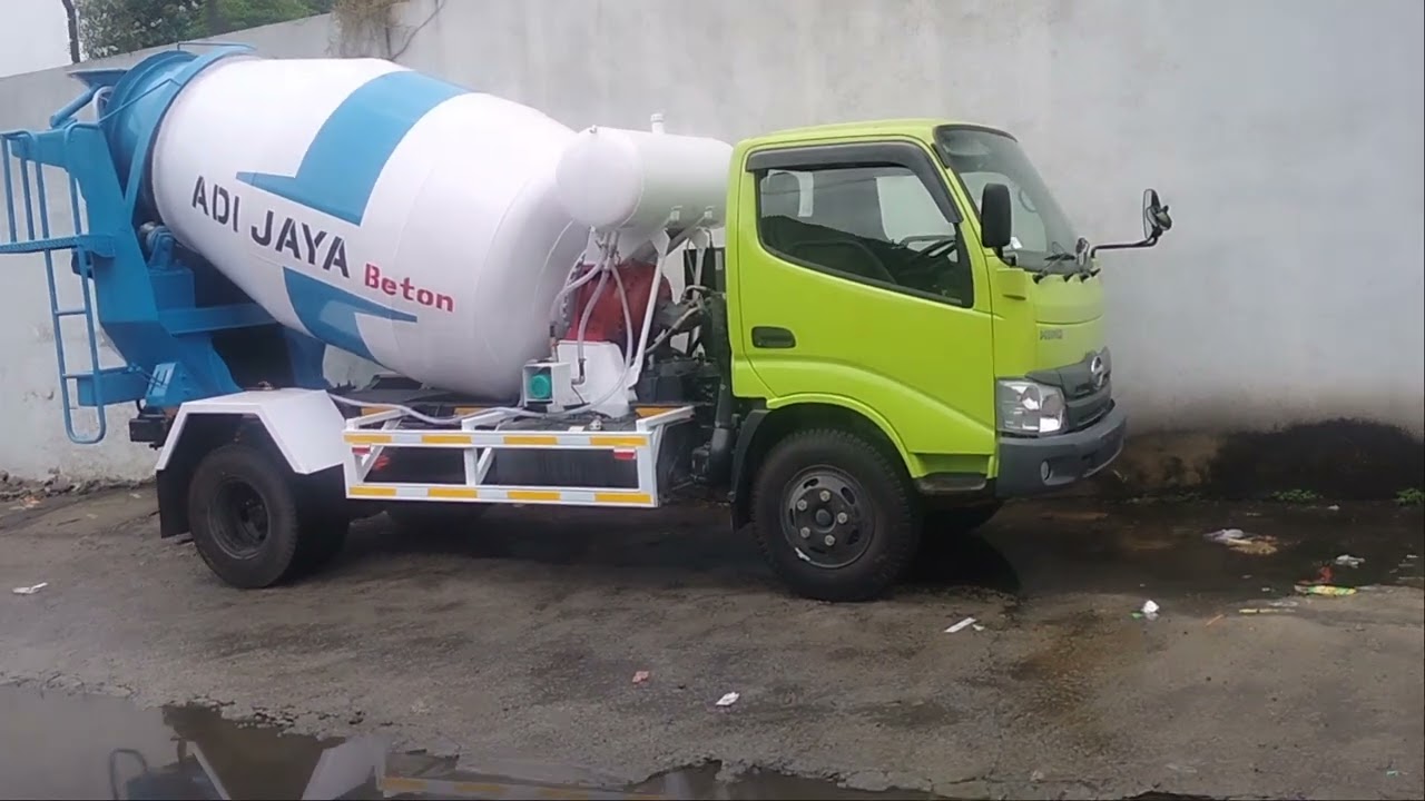 perakitan molen mixer isuzu elf hino300 fuso canter toyota dyna hino500 quester giga fvz readymix