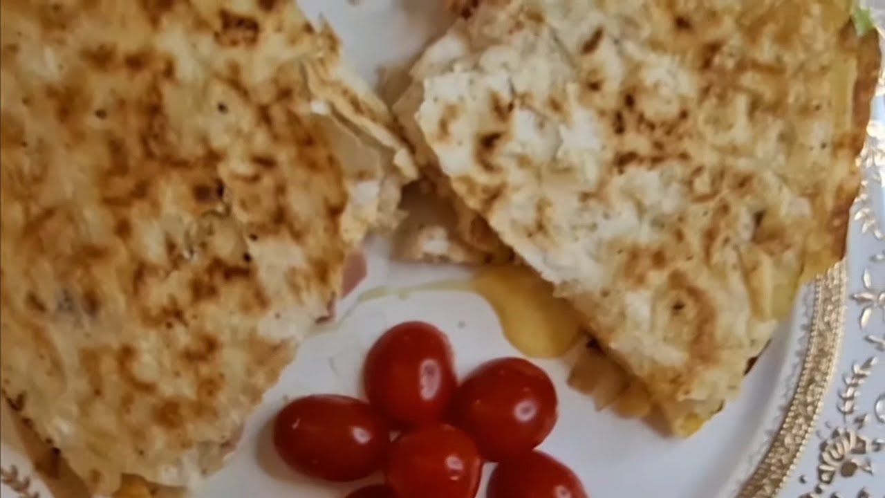3-Minute Hot Cheesy Lavash with Eggs & Sausage | Quick Breakfast Recipe