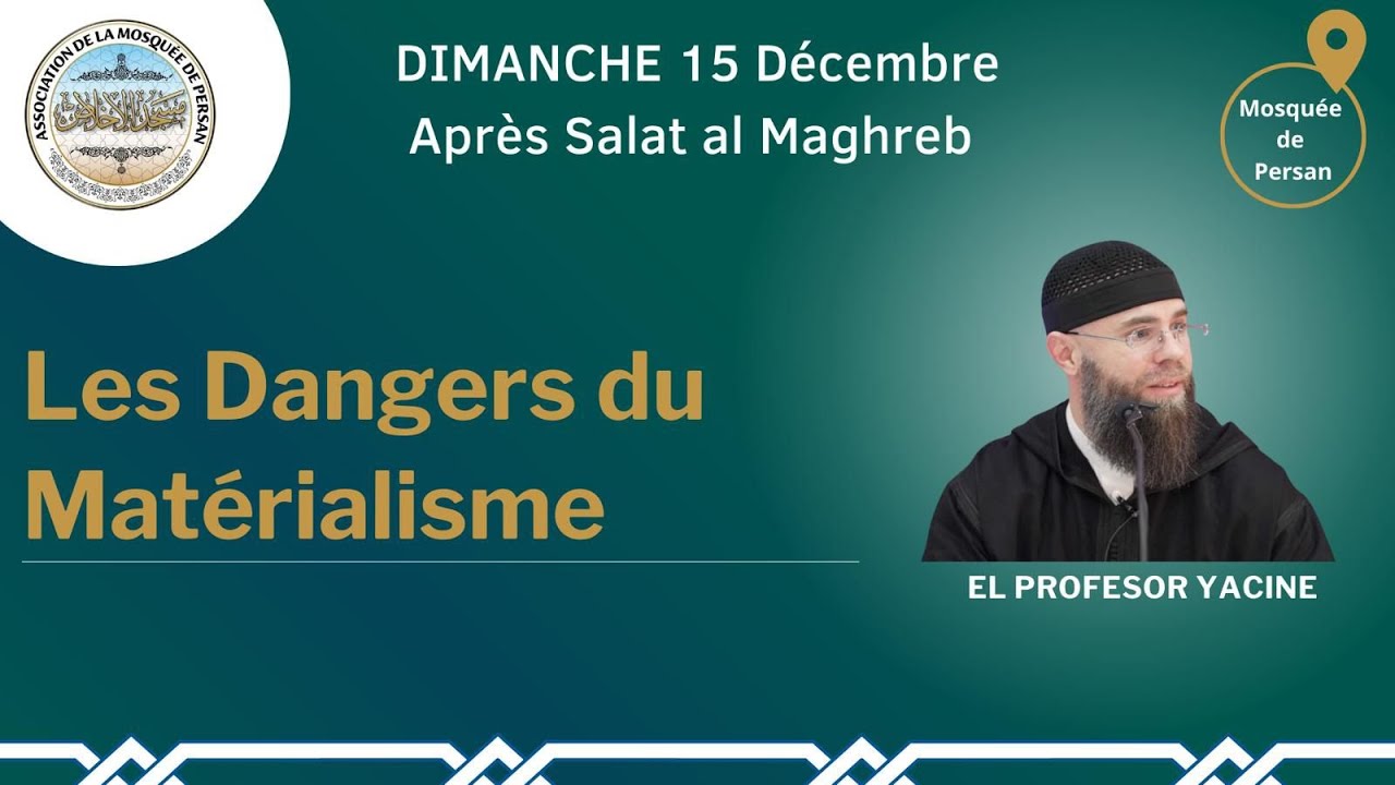 conférence sur les origines et les conséquences du matérialisme