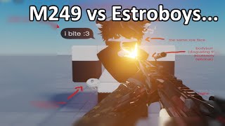 M249 vs cheaters and femboys // Phantom Forces