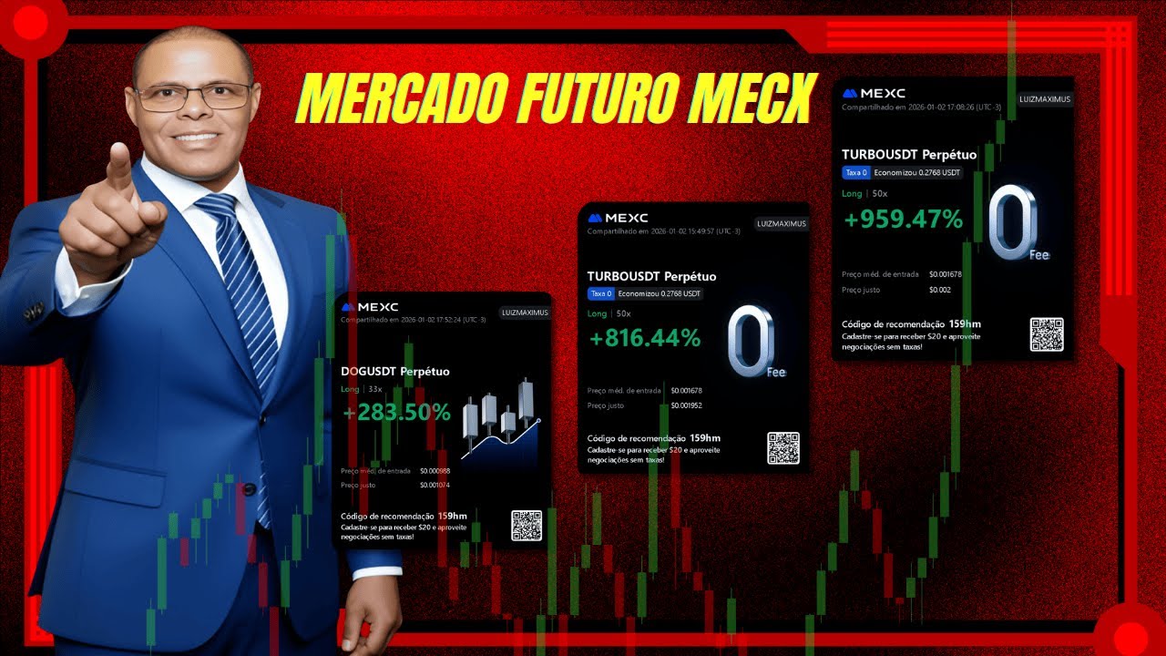 MEXC Mercado Futuro Long e Short na Prática