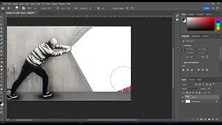 Editing images in Photoshop with Polygonal lasso tool