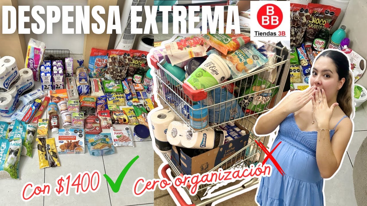 COMPRANDO DESPENSA en TIENDAS 3B🛒| se sale de control🥴 Muchas gusgueras😂| Yary Balher
