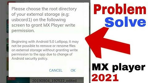 Mx Player Video not Deleting Problem Solve | Mx Player me Video kaise Delete kare