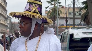 Download Lagu WATCH HOW OBA ELEGUSHI CELEBRATES EYO FESTIVAL AT ISALE EKO LAGOS ISLAND  MP3