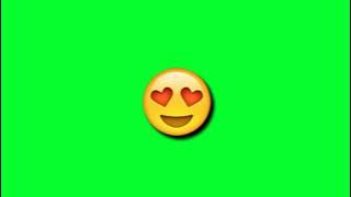Emoji Cinta Green Screen