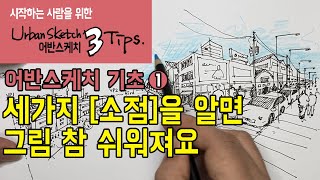 [Urban Sketch Basic 1] It's easy to draw with a perspective method when you know the three 'VP'!