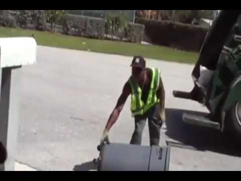 Garbage Man Fail!!! Hilarious!!!