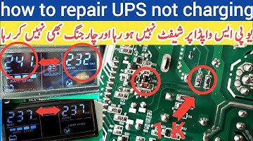 how to repair ups not charging || ups main sense problem || ups not charging battery