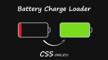 Battery Charge Loader HTML CSS | Loader CSS Animation